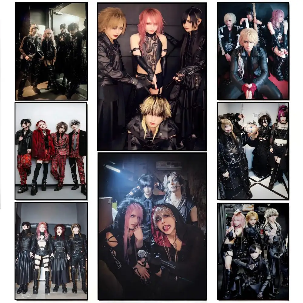 Visual Kei Band J-JILUKA Poster Frameless Wall Art Print, Peel-and-Stick Removable