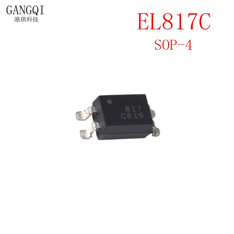 20PCS EL817S-C PC817C SOP4 PC817-C SOP PC817 C SMD EL817C Optocoupler Isolator NEW IC