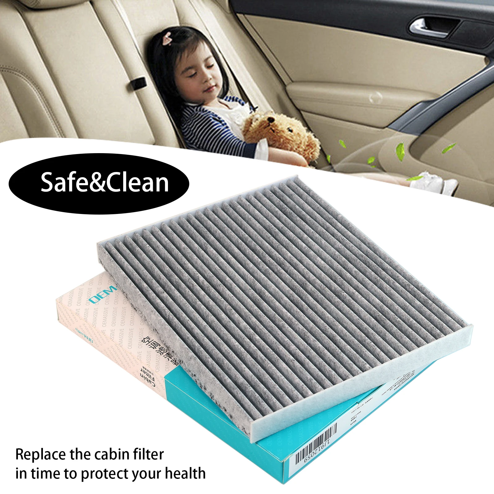 Car Accessories Pollen Cabin Air Filter 97133-2H001 97133-2H000 For Hyundai Accent Creta Elantra i20 i30 Kia Carens Ceed Forte