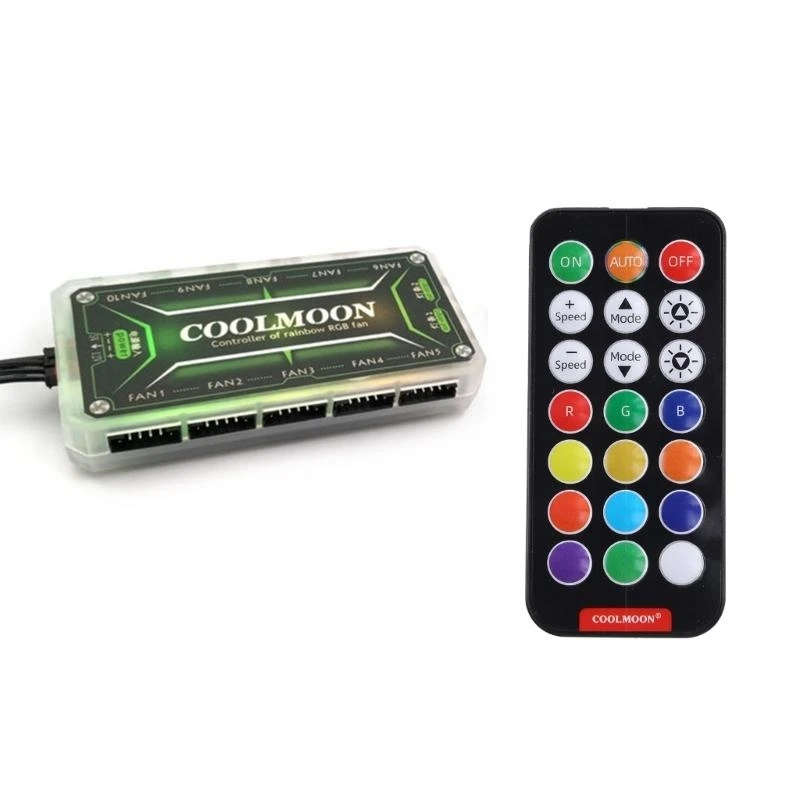 Y51A Coolmoon RGB Fan Fan Controller Intelligent Music Controler