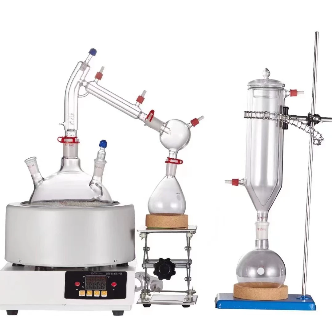 

2L Lab Vacuum Distiller Equipment for Essential Oil Extraction Short Path Kits
