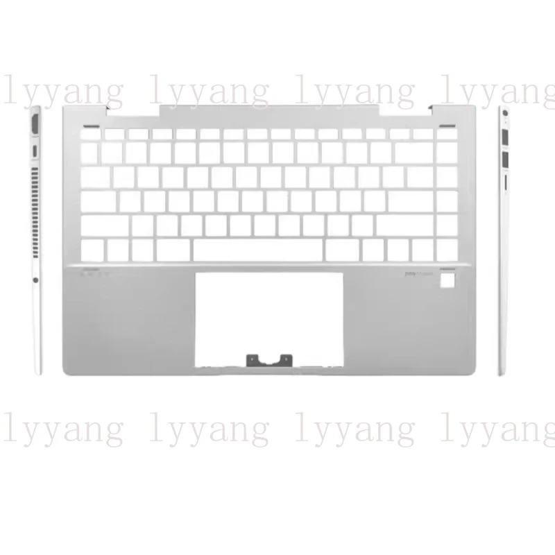 f  New For HP ENVY X360 14-ES TPN-W158 2-in-1 Laptop Upper Palmrest Cover Silver