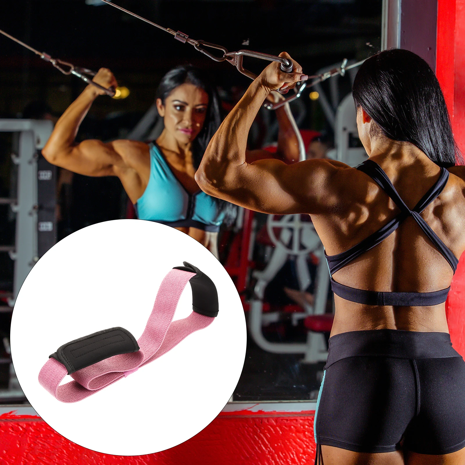 

Yoga Resistance Band 40 Inch Extra Long Stretch Fitness Band for Shoulder Back Leg Waist Workout Improve Strength Flexibility