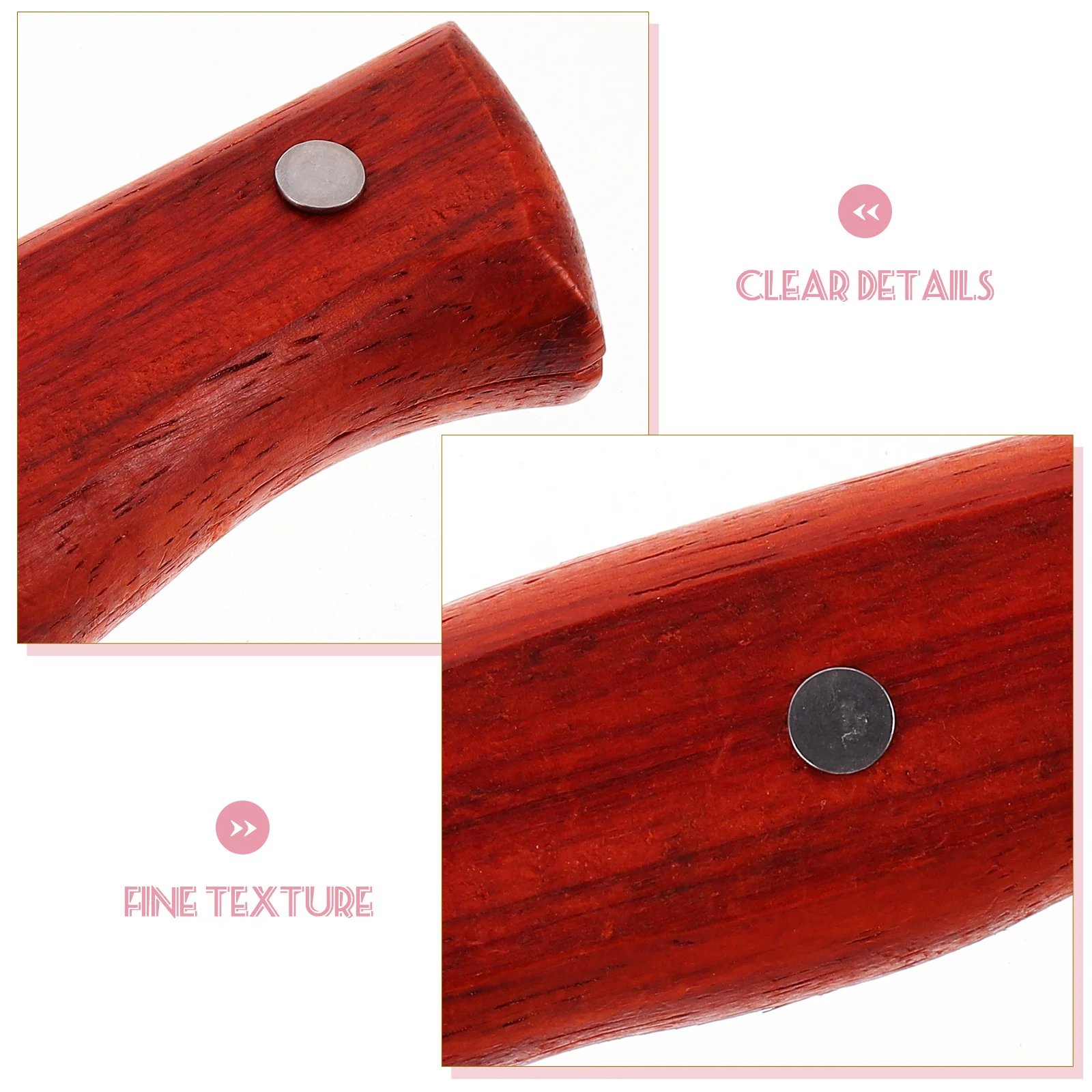 

Wooden Cutter Handle Replacement Chopping Knife Grip Non-Slip Ergonomic Design Kitchen Vegetable Cutter Handle Accessories