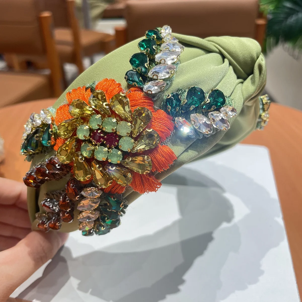 Baroque Rhinestone Crystal Headbands for Women Exquisite 