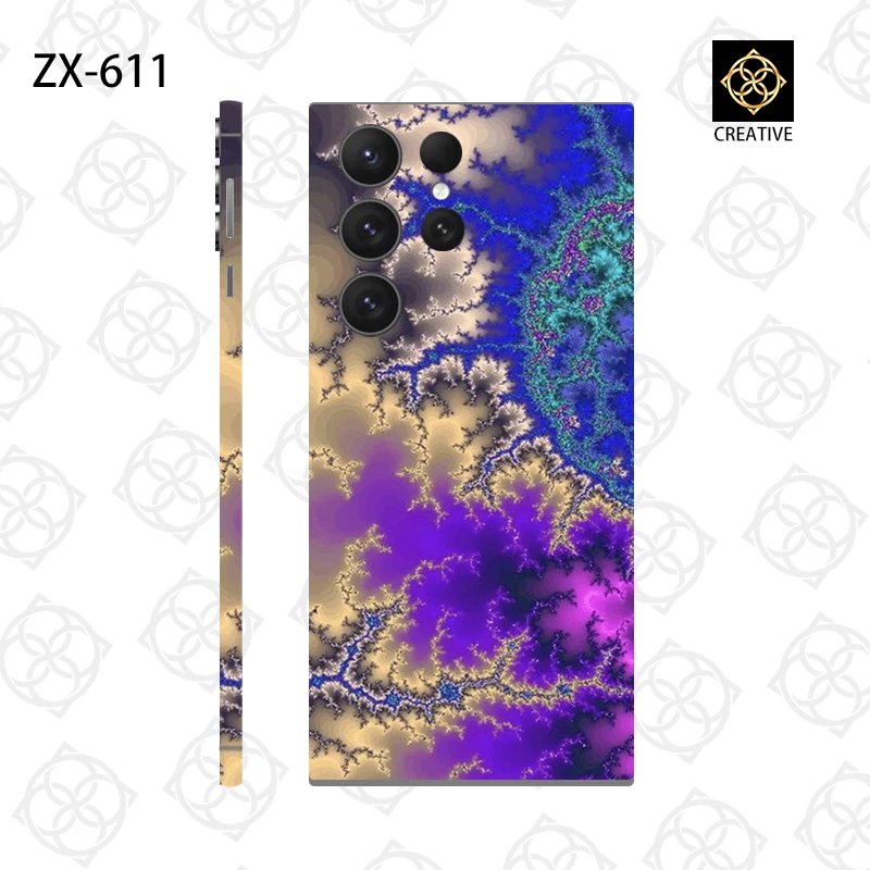 Colorful Skin Wrap For Samsung Galaxy S23 Ultra Sticker 24 Plus Back Film 22 Matte Protective Decal Frame Protector Chinoiserie