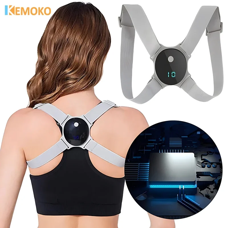 

Back Posture Trainer Intelligent Posture Corrector Clavicle Spine Shoulder Correction Smart Tips Adjustable Length Back Support