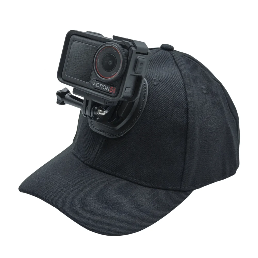 Sun Hat Cap for Gopro Hero 13 12 11 10 9 8 7 Insta360 X5 X4 X3 X2 Eken DJI OSMO Action 5 4 Pro Camera Accessories Black