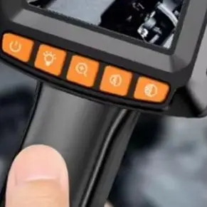Handheld Industrial Borescope 1920P Inspection Camera 2.4 Inch HD Screen 8 LED IP67 Waterproof For Car Pipe HVAC Repair