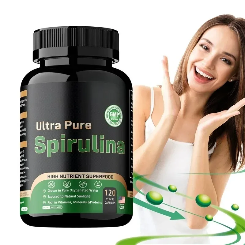 Organic Spirulina Supplement - Detoxification, Nutrition, Immune System Health, Cardiovascular Health, AntioxidantSupplements