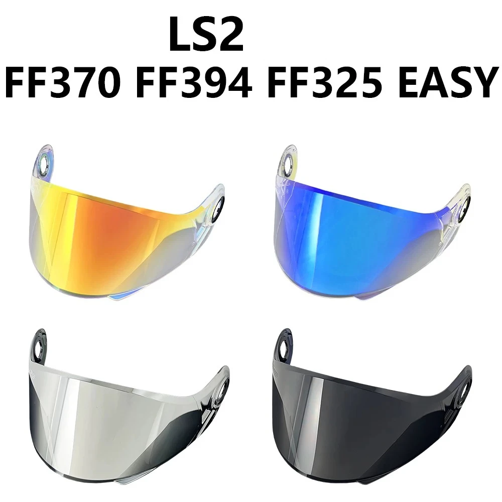 FF370 Helmet Lens Universal Compatible with LS2 FF394/FF325/EASY Uncovered Helmet Sunscreen Mirror Universal Day and Night