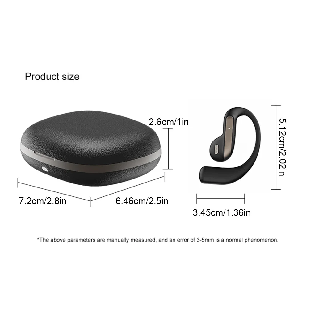 YJ55 Smart Bluetooth 5.4 Draadloze hoofdtelefoon Open Half-in-ear Luchtgeleiding Echte draadloze sport Lange afstand Bluetooth-oortelefoon - afbeelding 1