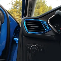 LHD Car Side Air Conditioning AC Outlet Vent Decoration Cover Trim Interior For Ford  Kuga Escape 2020 2021 2022 Accessories