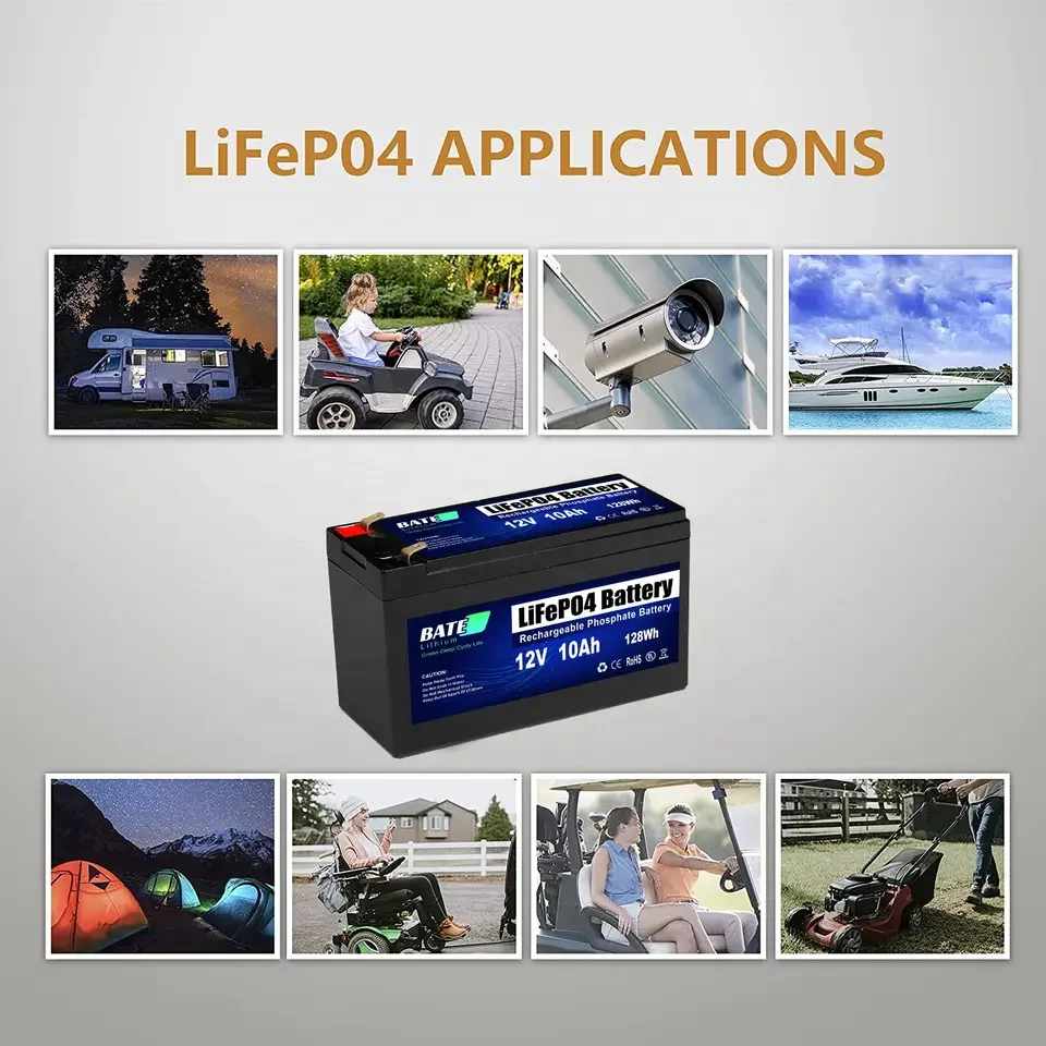 Akumulator LiFePo4 12v 7Ah/8ah/9ah Akumulator litowo-żelazowo-fosforanowy do układu słonecznego Rv Elektryczny samochód Skuter Motocykl