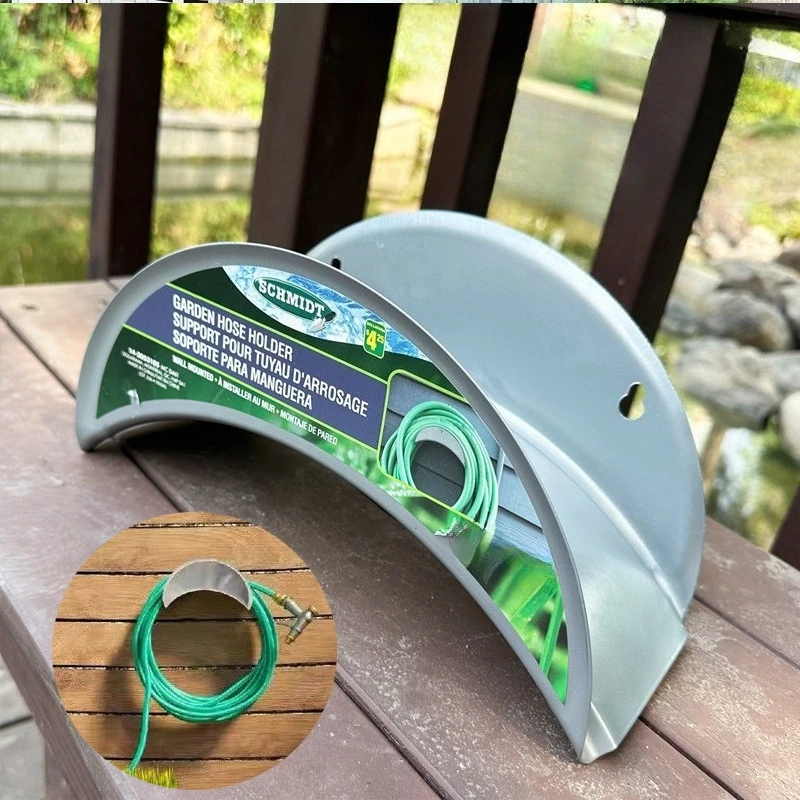 Wall Mount Hose Hanger Durable Strong Load-bearing Capacity Hose Holders Organizer Rustproof Outdoor Hose Holder Yard