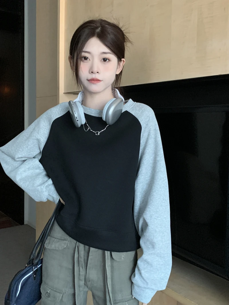 

Женские толстовки, модные, удобные, трендовые, простые, унисекс, с круглым вырезом, с узором в стиле Харадзюку, женские, в стиле панк-рок, с рисунком для пары