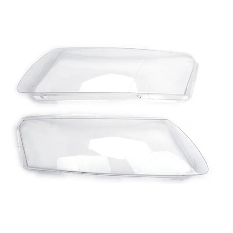 2PCS Set Car Front Headlight head light lamp Lens Cover Clear Fits for -Audi A6 -C6 2006-2011 4F0941003 4F0941004