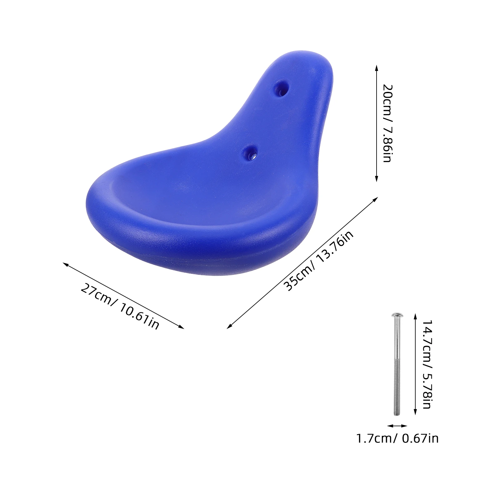 Wetterbeständiges Wippe-Kissen für Kinder, Spielplatz-Ausrüstung im Freien, blaues Ersatzteil, Easytoclean-Oberfläche