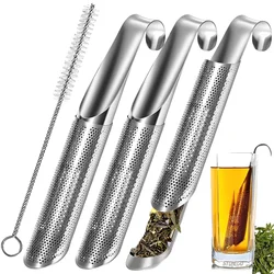 Creative Pipe Tea Strainer Long-Handle Stainless Steel Tea Infuser for Loose Tea Coffee Spice Filter Tea Steeper Accessories