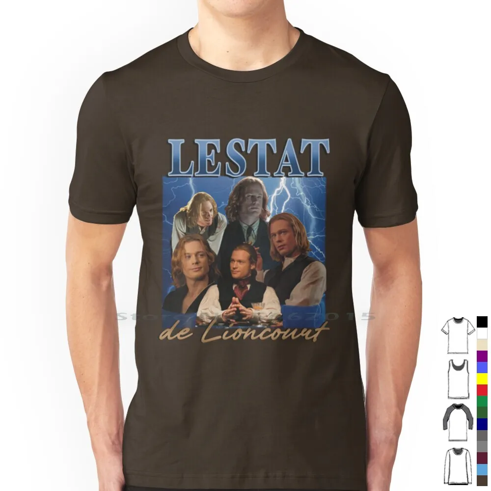 Lestat De Lioncourt 90s Retro Graphic 100% Cotton T Shirt Lestat Retro 90s Blue Lightning Interview With The Vampire Iwtv