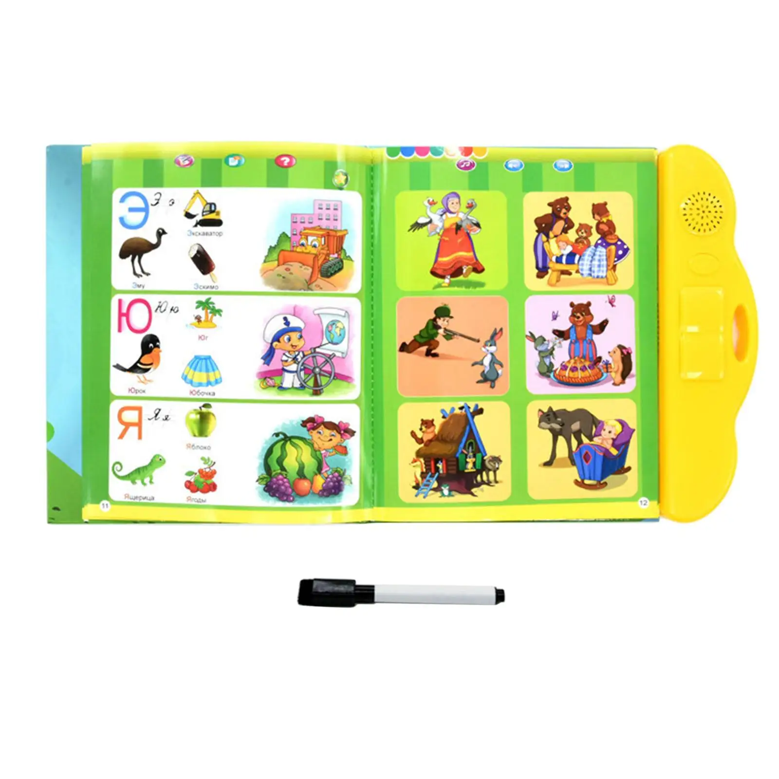 Russian Learning Machine Tablet Toys Gifts Study Book Numbers for Preschool