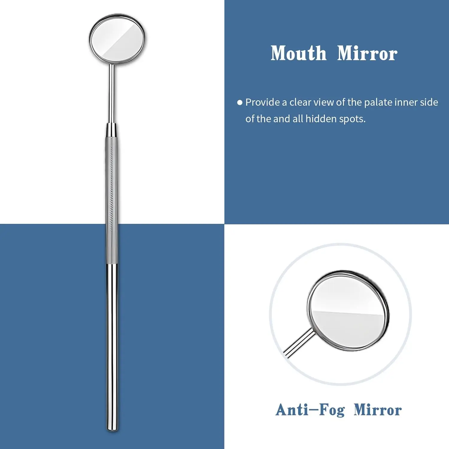 3pcs Dental Tools Dental Pick Oral Care Kit Stainless Steel Dental Hygiene Set Tooth Scraper Tartar Tweezers Mouth Mirror
