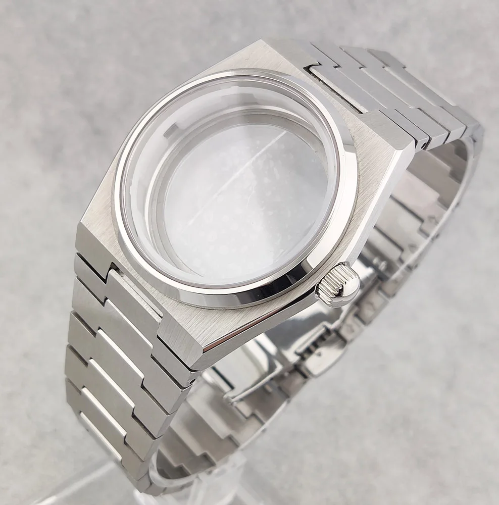 NH35 Case 904L Stainless Steel Watch Case 40mm Sapphire Glass waterproof Case Fit NH35/NH36 Movement Watch Parts Replacement