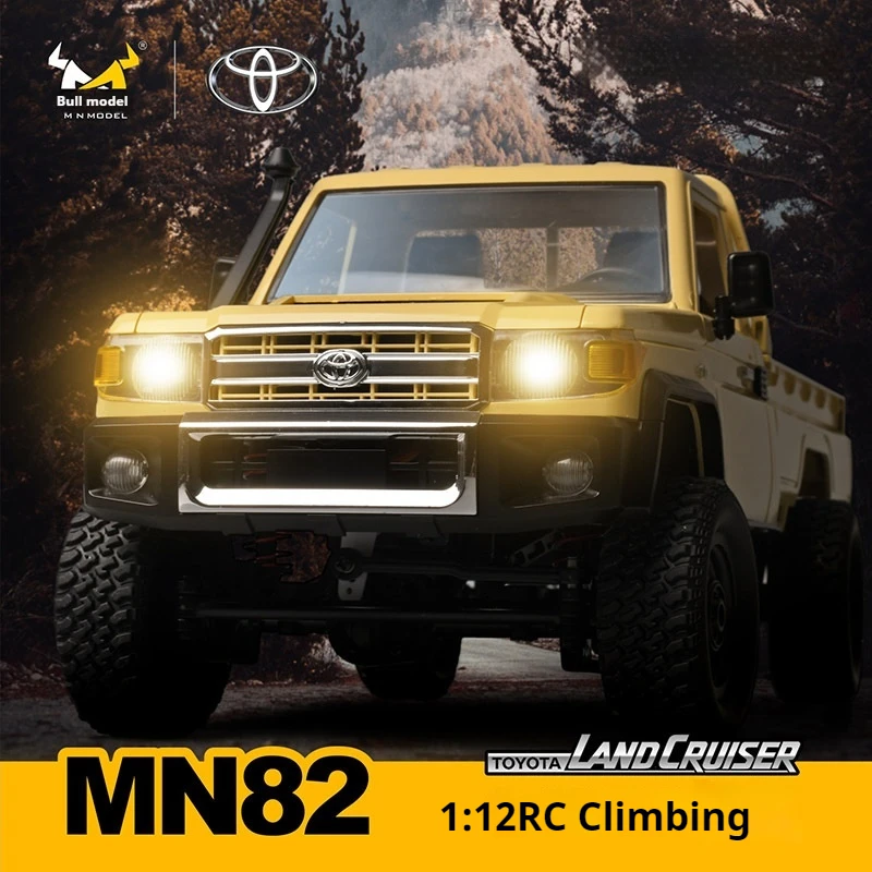 Zwn Mn82 ريترو Rc سيارة مع أضواء Led محاكاة كاملة النطاق Lc79 المهنية 4wd التحكم عن بعد لاقط Rc Truck1:12 نموذج اللعب