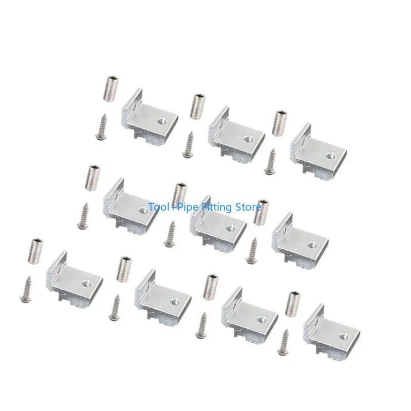 F92B 10lots Aluminum Alloys Shelf Supports Compatibility with 202 3030 4040 Light weight and Strong Corner Fitting