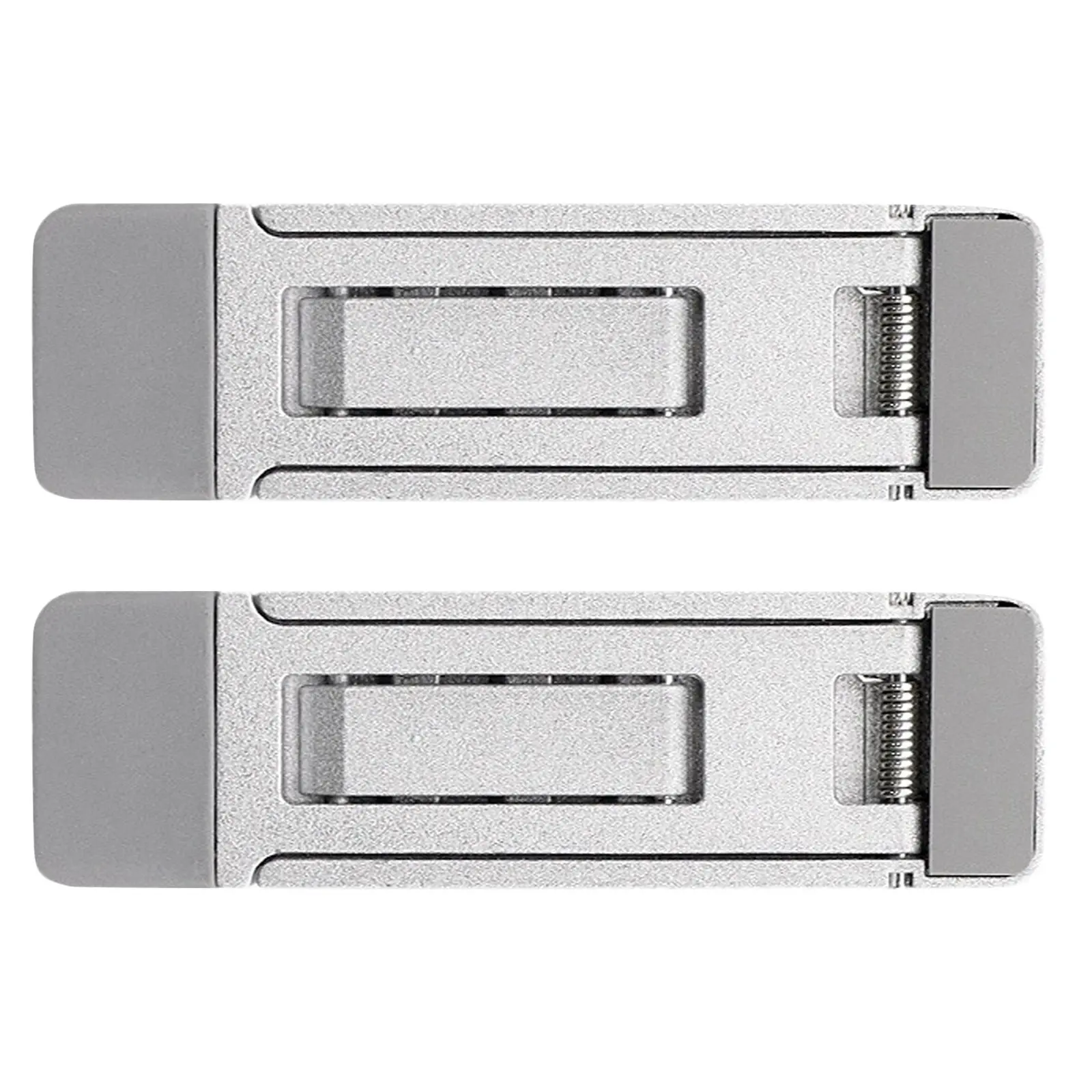 2Pcs Computer Keyboard Stand Zinc Alloy Adjustable Mini Portable Keyboard Riser Holder Office Desk Laptop Cooling Stand