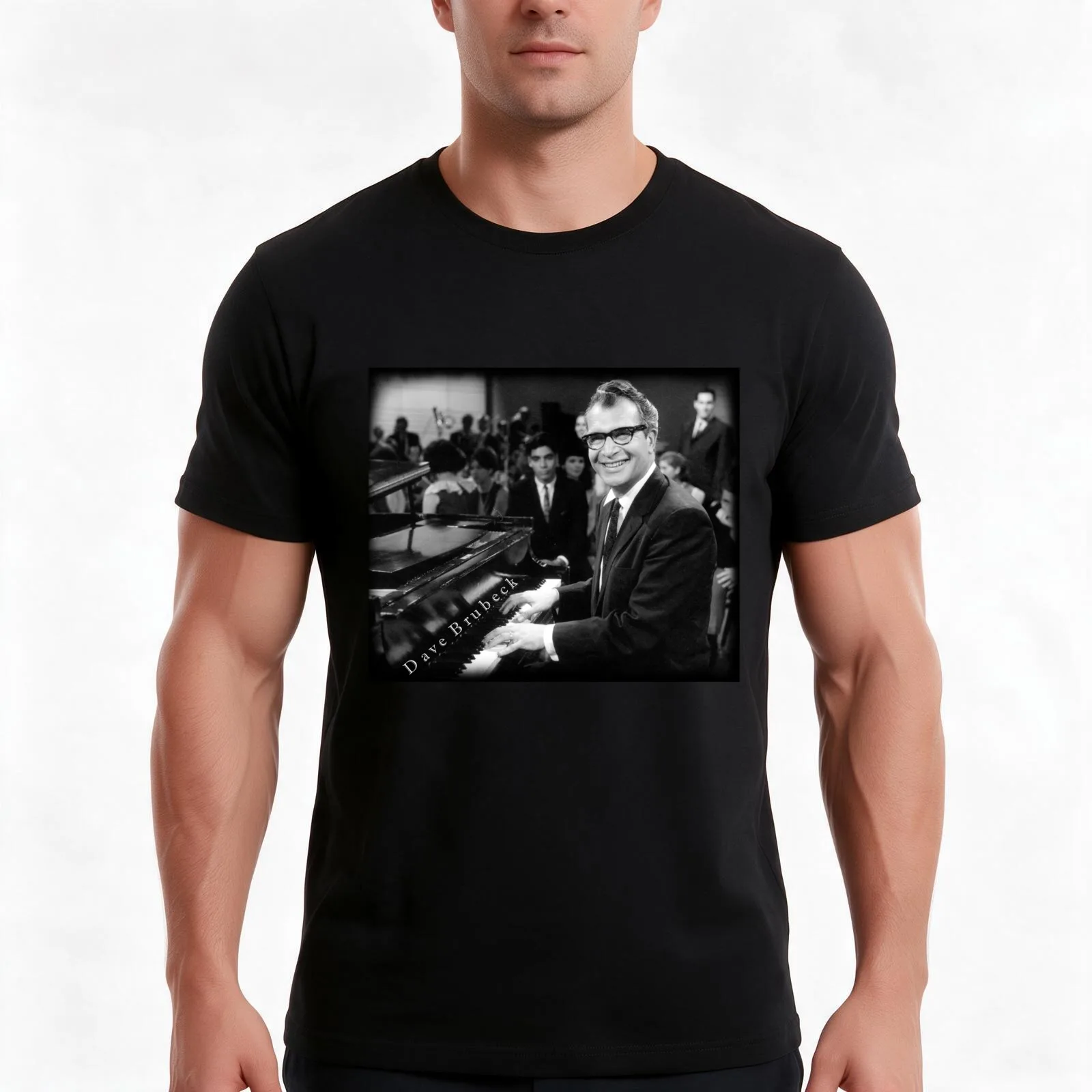 Dave Brubeck T-Shirt Summer Casual Cotton Tee Oversized Streetwear Tops Vintage Graphic Print Loose Fit Short Sleeve