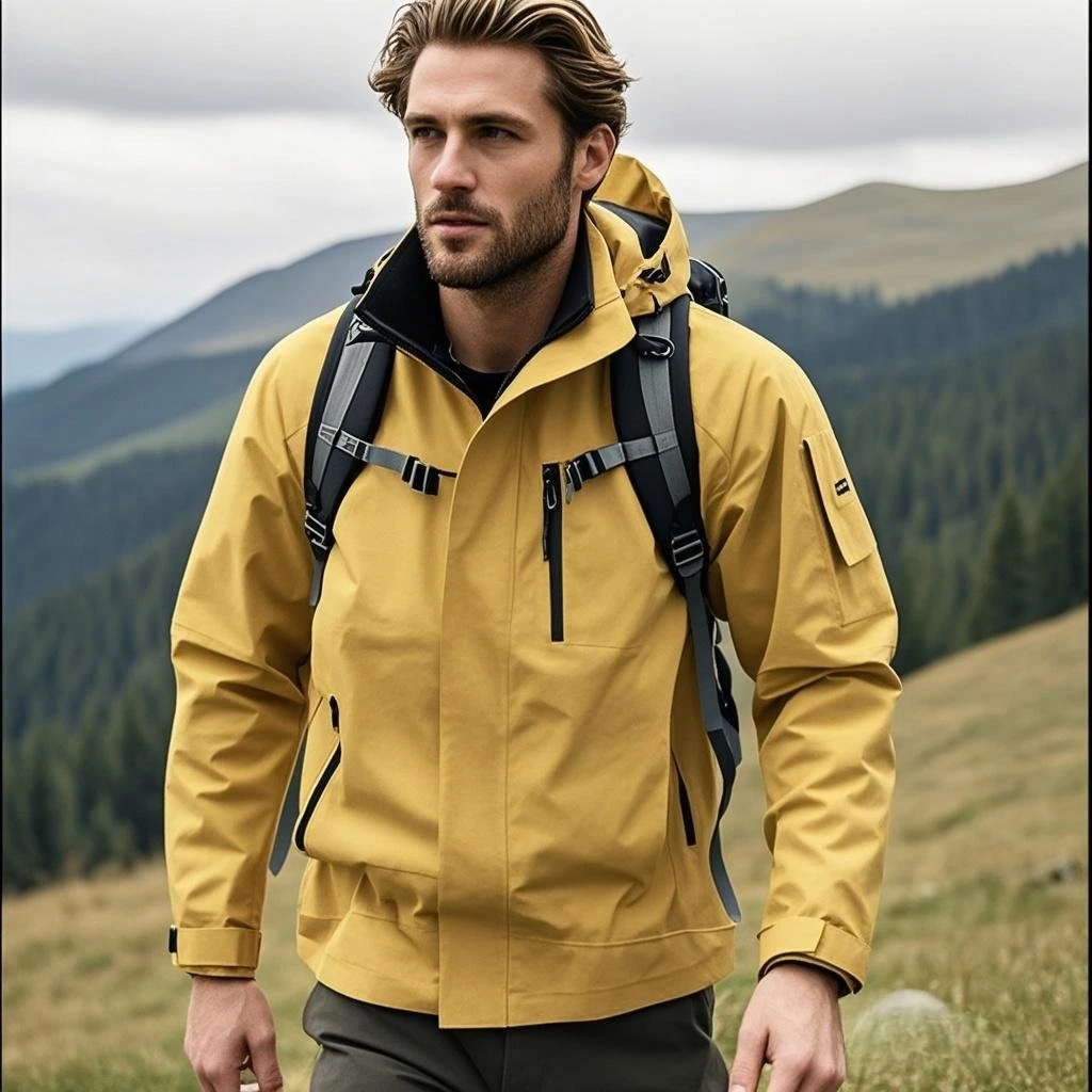 

Осенняя новая походная куртка, мужские водонепроницаемые куртки на молнии с капюшоном, легкая весенняя верхняя одежда, пальто, мужская одежда для кемпинга, треккинга