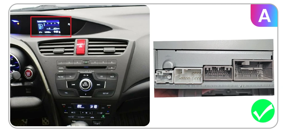 Junsun Wireless CarPlay Android Auto Autoradio für Honda Civic 9 FK FB 2012-2017 Auto-Intelligentes System DSP SWC RDS GPS FM BT – Detail 1