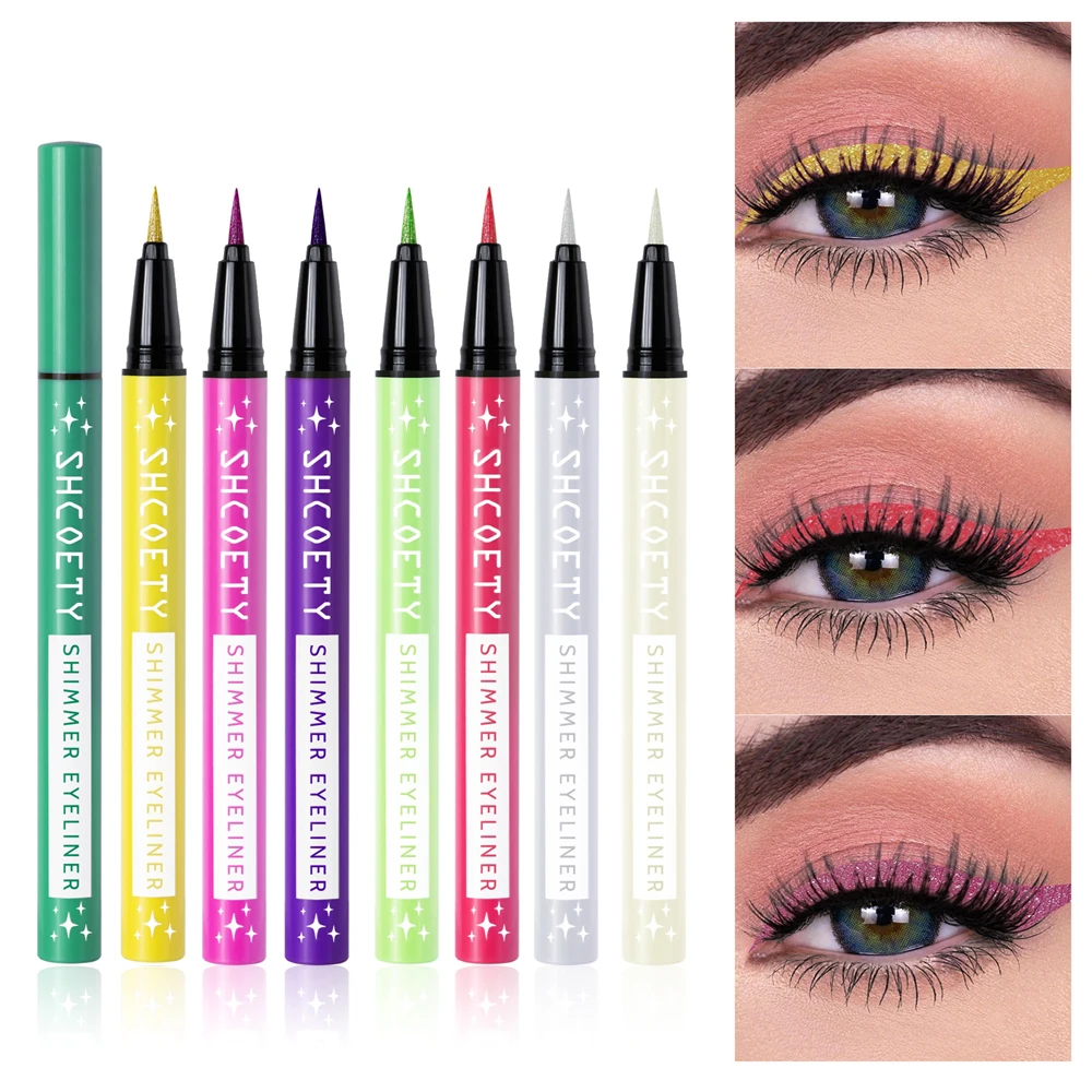 

Eye Liner Waterproof Liquid Eyeliner Pencil Cosmetics Woman Korean Makeup Eyeliners Waterproof White Glitter Eyeliner Pencil