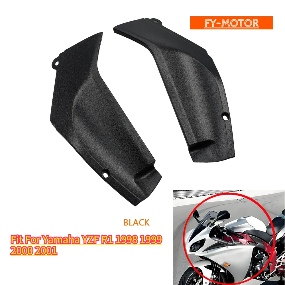 

Black Injection Molding Air Duct Insert Fairing Panels for Yamaha YZF R1 1998-2001, Motorcycle Side Vent Covers
