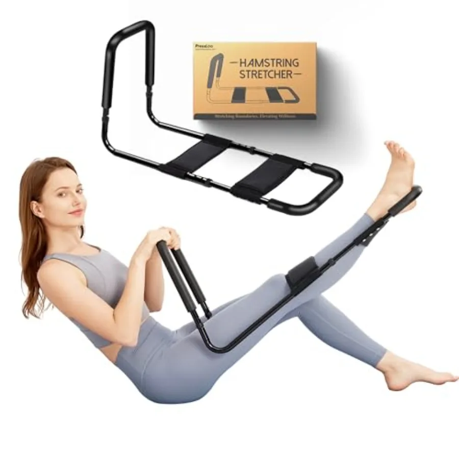 Hamstring Stretcher for Knee Extension and Pain Relief, Adjustable Low Back, Calf, Leg and Hip Stretching Device for Flexibilit