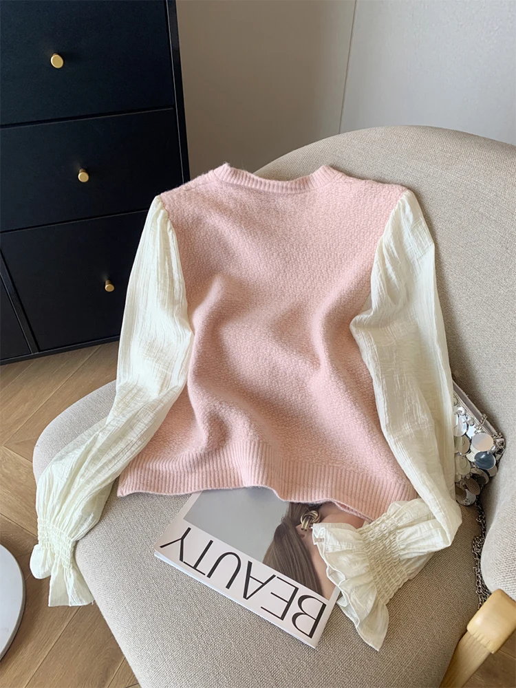 Autumn Winter Woman Vintage Old Money Mori Girl Cardigan Sweater Luxury Long Sleeve Knitwear O-neck Cute Core 2000s Aesthetic