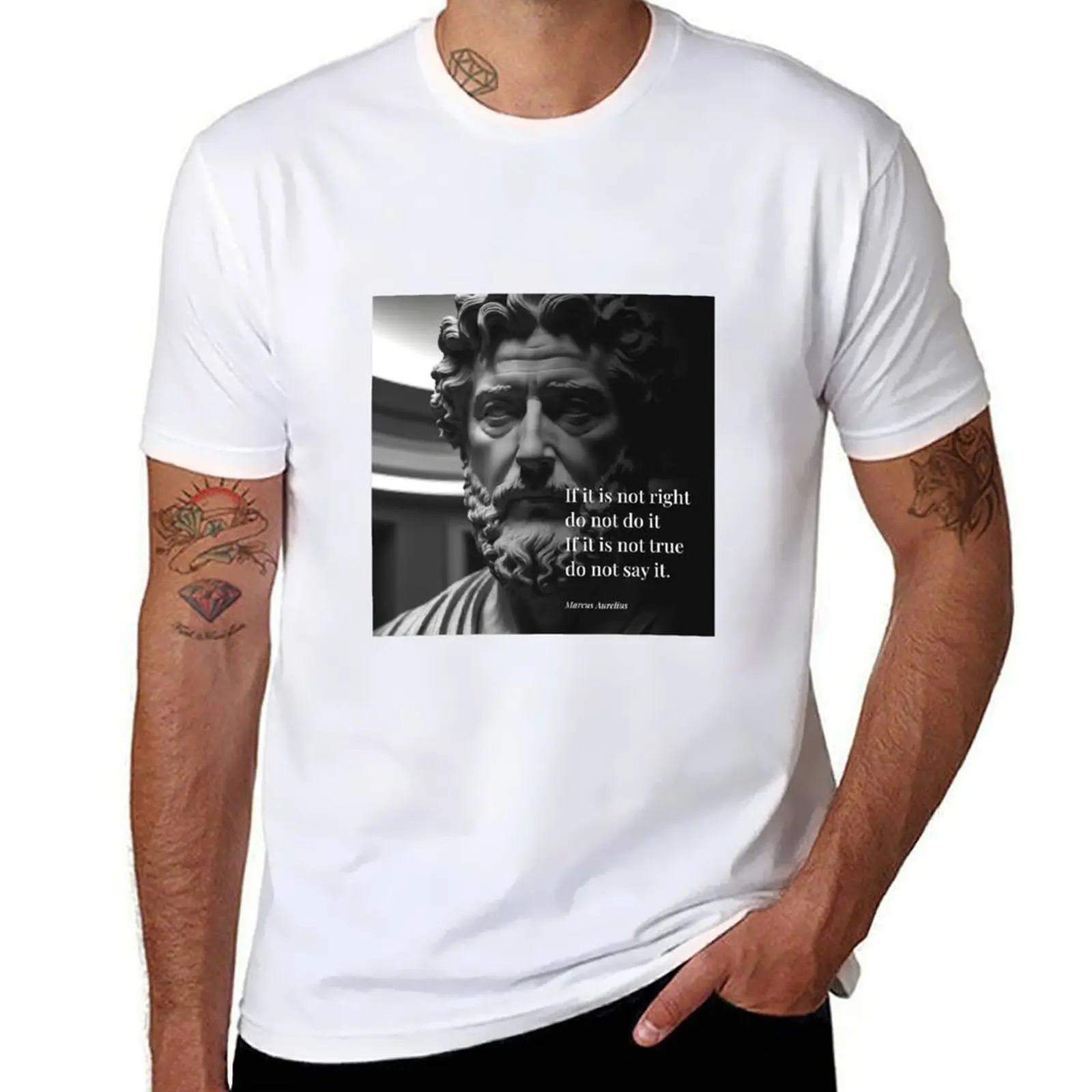 

Quote. Stoicism Stoic Marcus Aurelius Work Art T-Shirt Comfortable Daily Wear Tee
