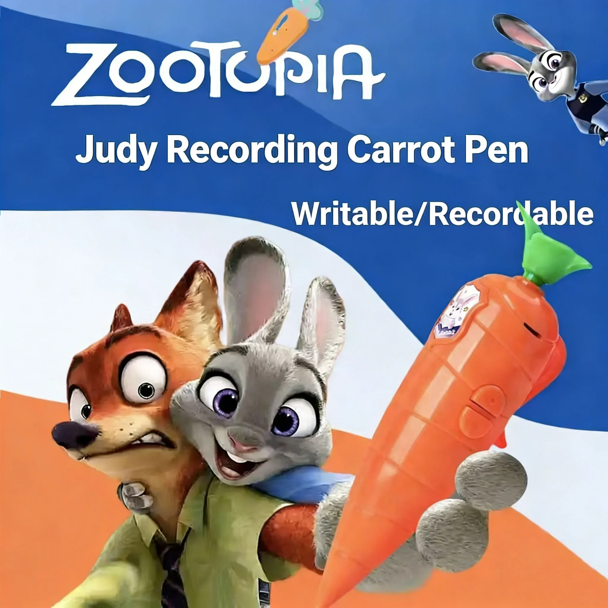 In Stock Judy - Nick Carrot Voice Recorder Electronic Sound Toy Can Write Graffiti Ballpoint Pen Novelty Voice Recorder Pen Gift image 3