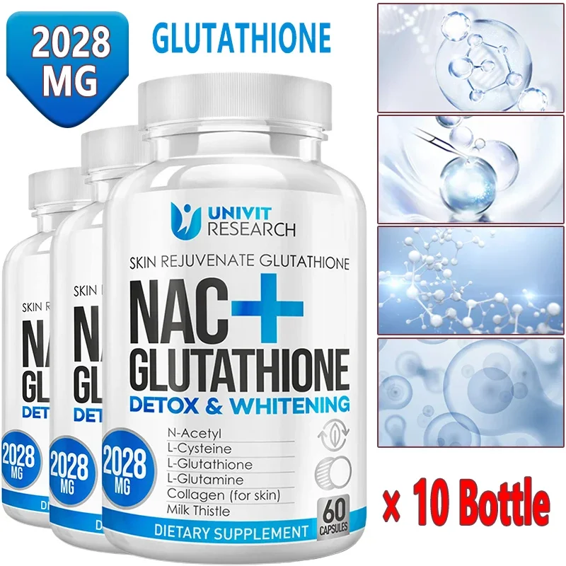 

Glutathione Capsules - Joint and Hair, Nail Health, Skin Purification, Liver, Lungs, Skin and Brain Health