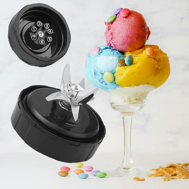 Para accesorios de licuadora Ninja SS101, cuchillas de repuesto, cuchillas de licuadora de 7 páginas compatibles con Nutri Ninja
