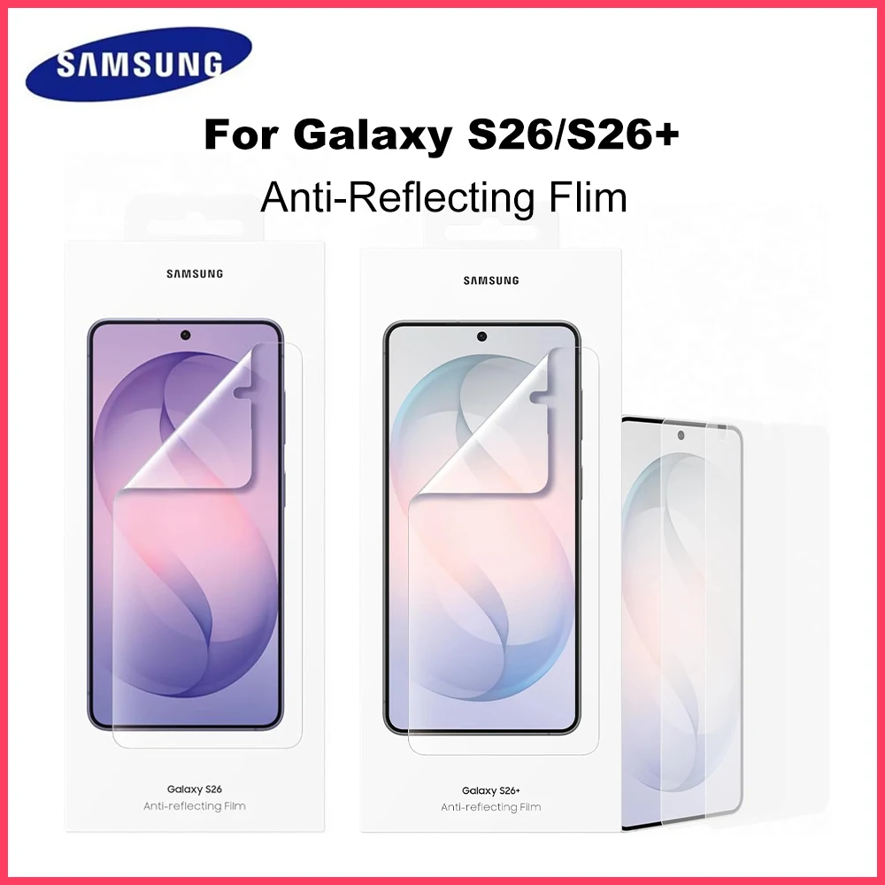Original Samsung Anti-Reflexions-Displayschutzfolie für Galaxy S26+ S26, blendfreie Displayschutzfolie, 2 Stück, transparent