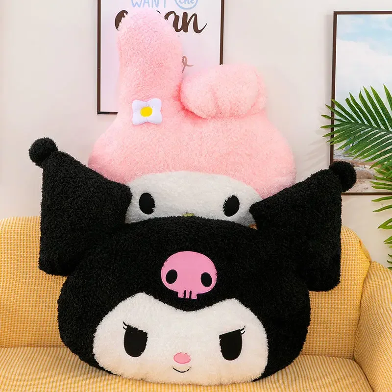 Oversized Kuromi Melody Sanrio Pluche Speelgoed Super Zachte Pluche Kussen Kussen Kwaii Pluche Speelgoed Kinderen Verjaardagscadeautjes