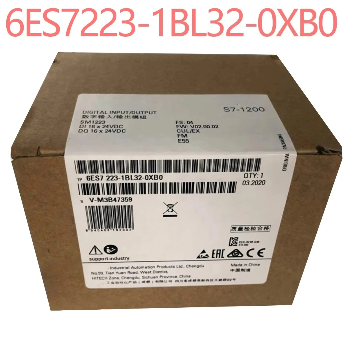 6ES7223-1BL32-0XB0 S7-1200 Digital I/O SM 1223, 16DI NEW ORIGIANL Professional Institutions Can Be Provided For Testing