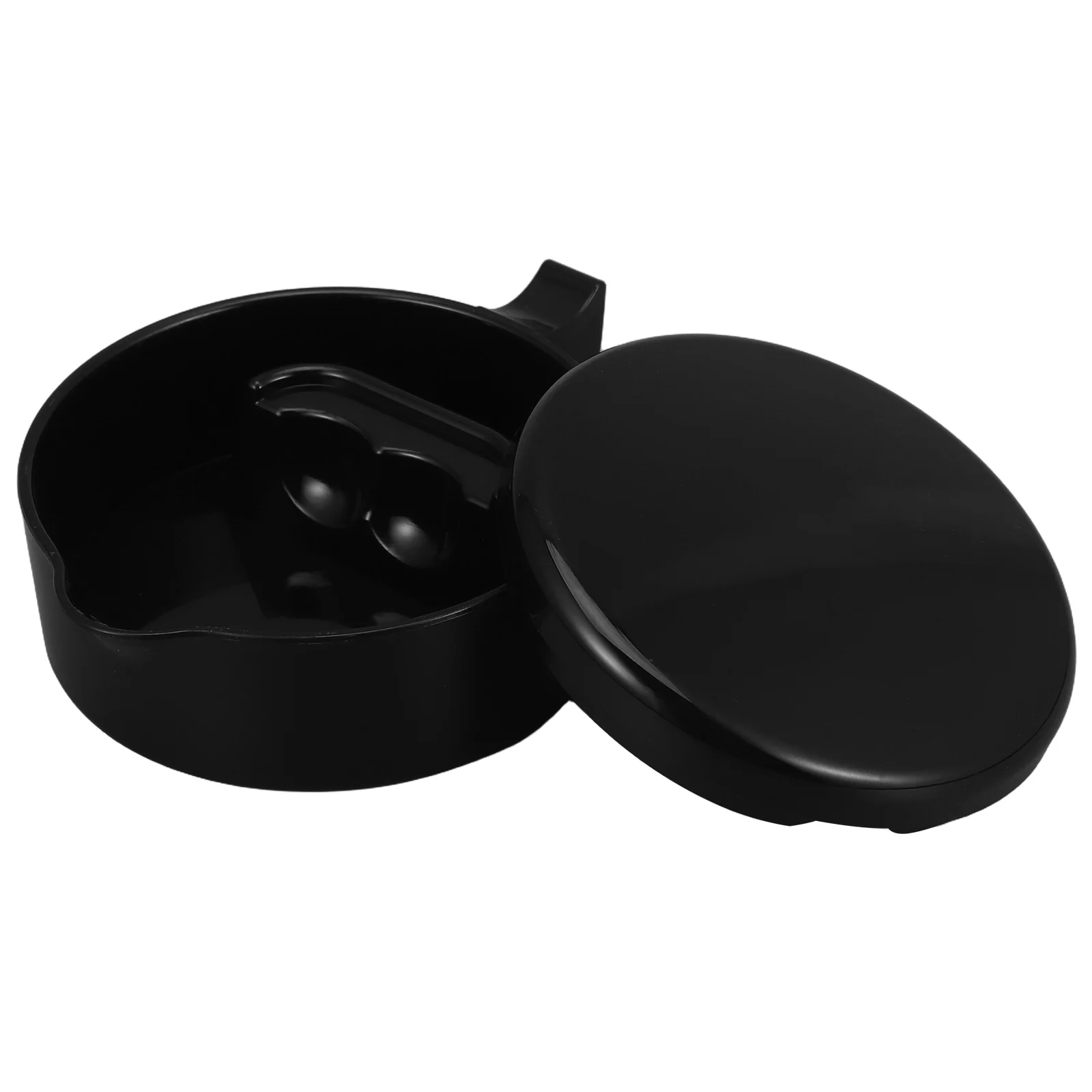 

Chinese Calligraphy Inkwell Tray Ink Dish with Lid Brush Holder Multifunctional Durable Ink Stone for Practice