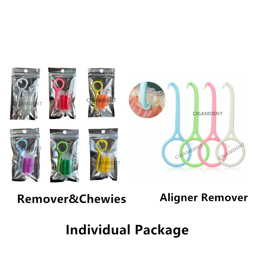 

20 шт., средство для удаления зубного выравнивателя, невидимый съемный инструмент для удаления брекетов, экстрактор, крючок, выравниватель жевательной силиконовой палочки U