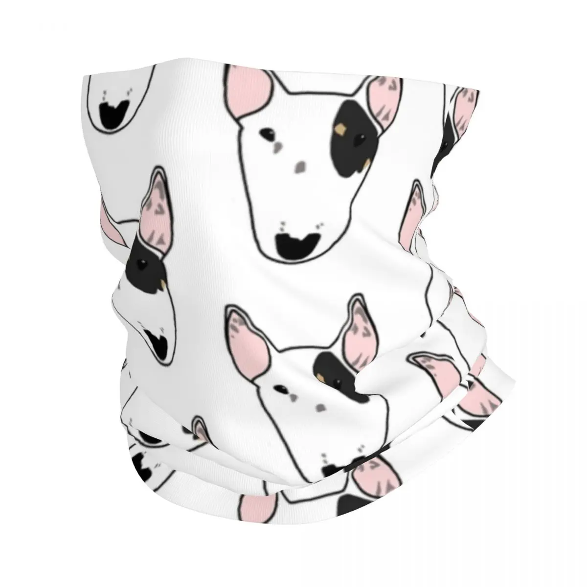 Twinkle The Bull Terrier Bandana Neck Cover Printed Cute Dog Balaclavas Mask Scarf Multi-use Headwear Running Men Women Outdoor