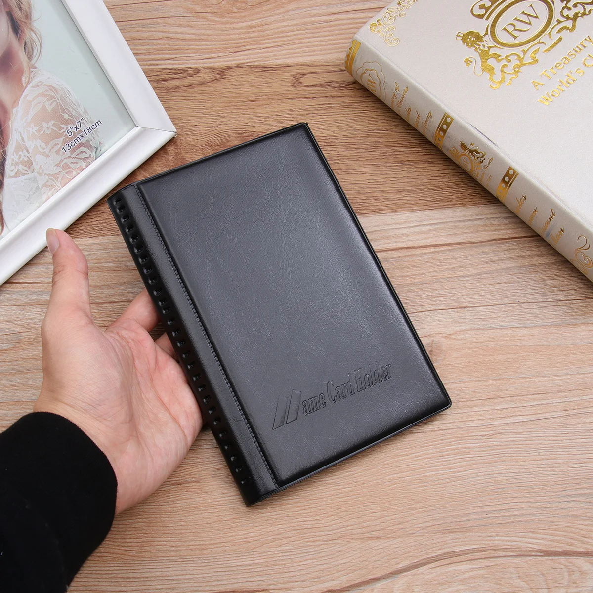 

Business Name Holder Id Organizer Hard Cover Professional Card Holder For Office Home Use