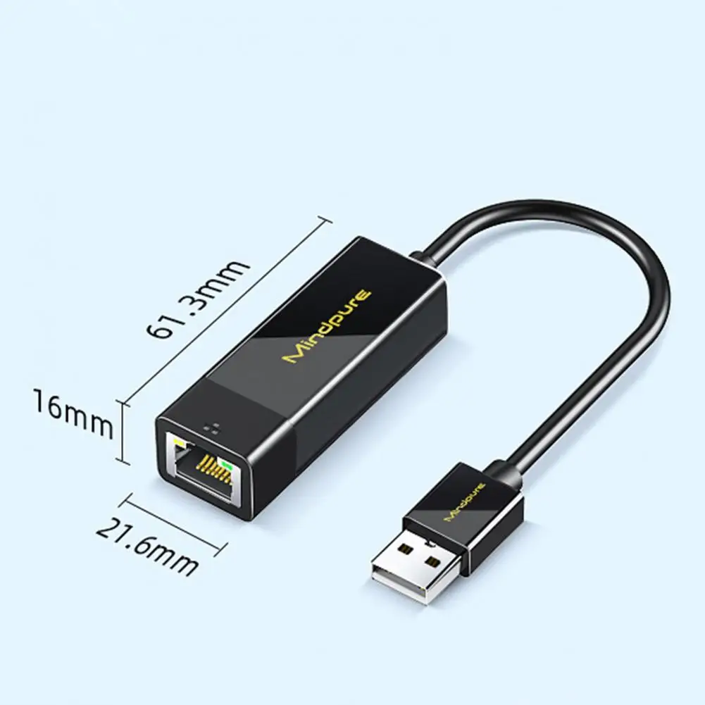 Network Card Universal Fast Transfer Anti-inference Low Latency LED Working Indicator Internet Connection Driver Free Type-C USB