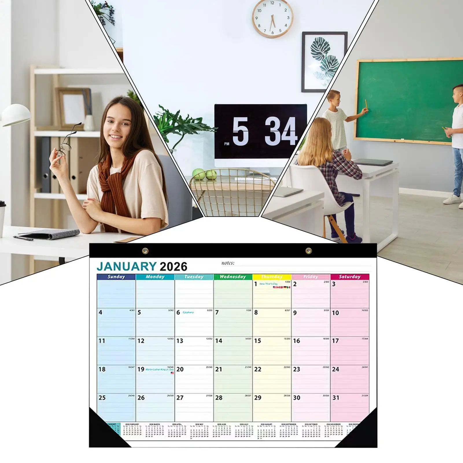 

2026-2027 Wall Calendar January 2026 To June 2027 Planning Calendar User-Friendly Design Home Planning Accessory For Businesses